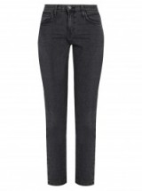 CURRENT/ELLIOTT The Fling low-slung slim-leg jeans ~ black washed denim ~ casual designer fashion
