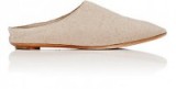 THE ROW Bea Cashmere Mules ivory. Stylish flats | flat designer shoes | Ashley Olsen and Mary-Kate Olsen’s clothing brand