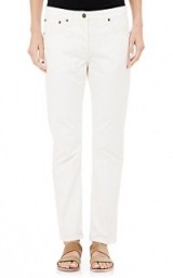 THE ROW Hopsack Ashland Jeans. White denim | weekend casual | relaxed fit | button fly | designer fashion