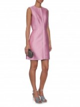 BALENCIAGA Tweed-jacquard sleeveless dress ~ pink dresses ~ luxe fashion
