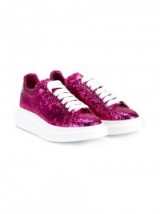 ALEXANDER MCQUEEN extended sole sneakers ~ purple sequin trainers ~ designer sports shoes ~ casual weekend luxe ~ sequins