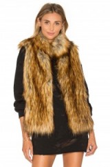 BB DAKOTA ~ COLTON FAUX FUR VEST in red fox. Chic fluffy vests | glamorous gilets | sleeveless winter jackets | Warm Autumn outerwear