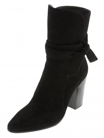 Banana Republic Black Suede Canton Boot – chic ankle boots – autumn footwear – stylish accessories - flipped