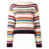CHLOÉ Multicoloured Striped Jumper. Round neck jumpers | luxe knitwear | knitted fashion | women’s autumn fashion | stripe sweaters | luxury knits