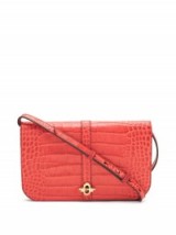 banana republic red crocodile cross body travel bag ~ pop of colour ~ perfect with jeans ~ autumn bags ~ chic & style handbags