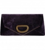 DRIES VAN NOTEN Folding purple velvet envelope clutch ~ luxe bags ~ evening handbags ~ luxurious accessories