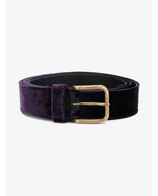 DRIES VAN NOTEN Velvet Belt purple ~ soft fabric belts ~ luxe accessories ~ fashion trends for Autumn/Winter 2016-2017