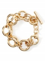 banana republic equestrian heritage line gold tone chain link bracelet ~ affordable stylish jewellery ~ chic fashion bracelets ~ statement accessories