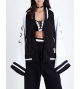 Puma x fenty kimono shell jacket black/white – designer sportswear – sports luxe – kimono style sleeves – casual jackets for autumn – statement leisurewear