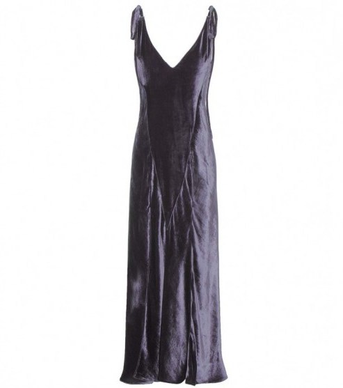 ATTICO Blue Velvet dress ~ luxe evening wear ~ designer fashion - flipped