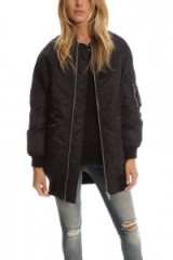 R13 Cape Flight Bomber black. Oversized casual jackets | cool style fashion | warm coats | designer outerwear