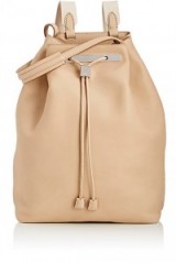 THE ROW Backpack 11 in beige leather. Luxe backpacks | designer bags | luxury accessories | chic and stylish
