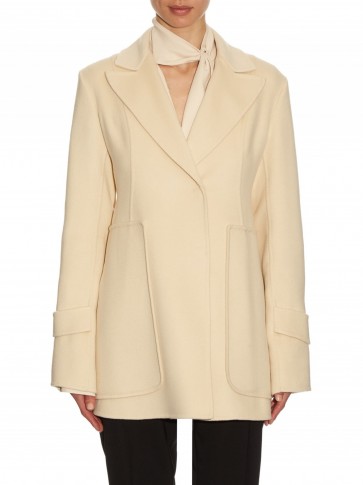 SPORTMAX Turku coat. Chic cream coats | luxe jackets | designer outerwear | Autumn/Winter fashion | stylish | elegant