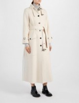 JOSEPH Oyster Cream Wool Viscose Coating Aster Coat. Luxe winter coats | womens belted outerwear | autumn/winter fashion | long stylish coats