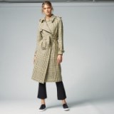 Warehouse checked belted trench coat | Autumn coats | Stylish street style outerwear