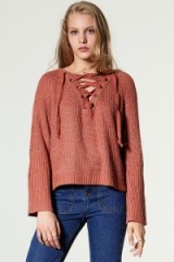 Storets Colley Front Strappy Brown Pullover