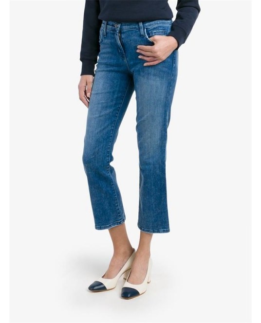 CURRENT ELLIOTT Cropped Kick Flare Jeans - flipped