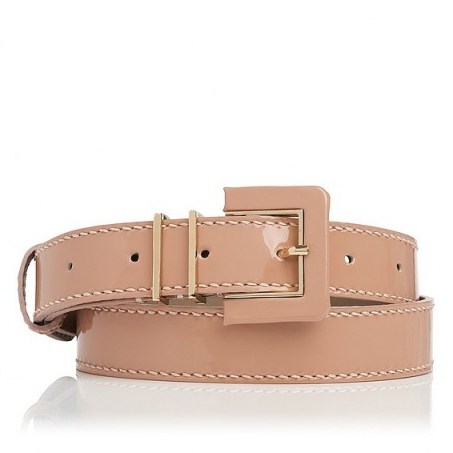 L.K. Bennett Gena Fawn Patent Leather Belt ~ Accessories ~ Belts ~ Wardrobe essentials - flipped