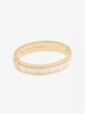 MICHAEL KORS Gold-Tone Faceted Bracelet - flipped