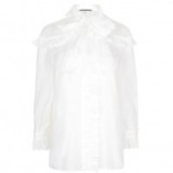 Gucci ruffle bow soft muslin cotton shirt ~ ruffled blouses ~ romantic shirts