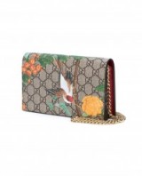 GUCCI Tian Garden Mini Cross Body Bag. Designer bags | bird and floral printed handbags | oriental prints