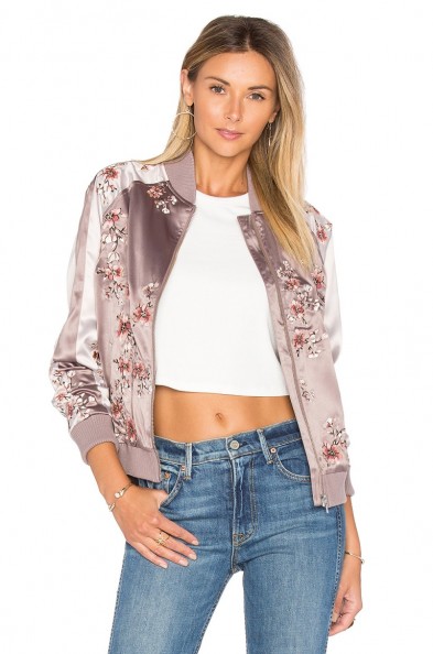 LOVERS + FRIENDS X REVOLVE THE WORLDWIDE FLORAL EMBROIDERED BOMBER