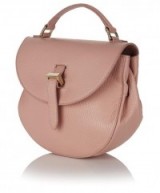 Meli Melo Ortensia cross body bag in orchid – pink leather saddle bags – Italian handbags