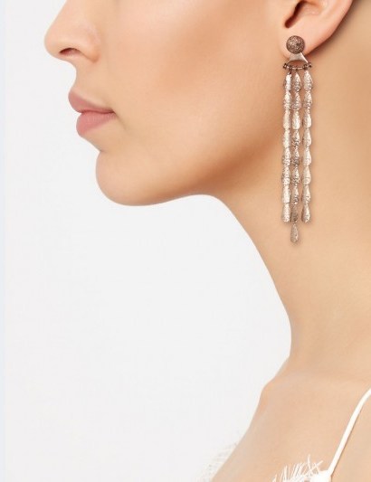 SOPHIA KOKOSALAKI Rose Gold-Plated Sterling silver Lunar Drop Earrings - flipped