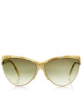 VICTORIA VICTORIA BECKHAM Large Vanilla-Cream Marbled Cat Eye Ombré Lense Sunglasses