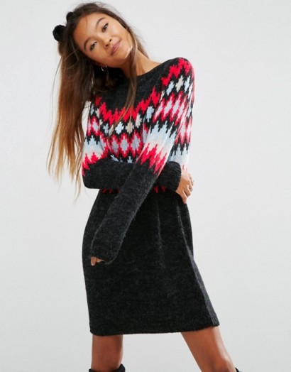 ASOS Christmas Jumper Dress. Knitted sweater dresses | winter fashion | stylish knitwear