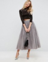 ASOS Tulle Prom Skirt with Embellishment ~ embellished full skirts ~ going out fashion ~ evening occasion wear ~ shimmering ~ glittering ~ party princess