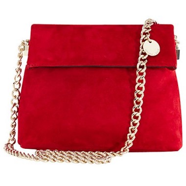 Karen Millen Mini Regent Shoulder Bag in Red - flipped