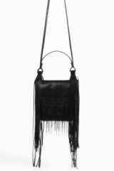 ELIE SAAB Tasselled Cross Body Bag black ~ designer leather crossbody bags ~ luxury handbags ~ stylish accessories