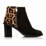 Moda in Pelle Meryl leopard print block heel ankle boot – glamorous animal prints – stylish boots – glamour – winter footwear