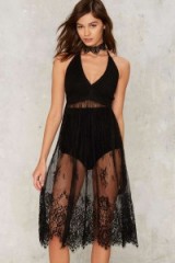 Nasty Gal Brooke Lace Dress ~ little black dress ~ lbd ~ sheer dresses ~ see-through fashion ~ christmas parties ~ party style ~ going out