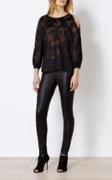 Karen Millen leather legging ~ black luxe leggings ~ skinny pants ~ glam fitted trousers