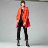 Warehouse Smart Tailored Coat in bright red. Winter coats | stylish outerwear | brighten up any autumn outfit | pop of colour