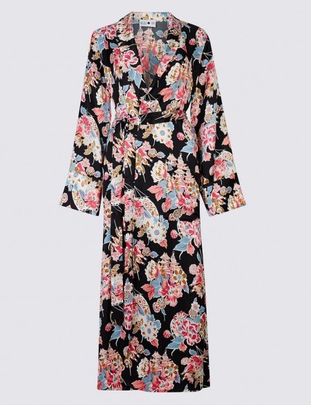 ARCHIVE BY ALEXA The Lady Kimono. Long floral kimonos | statement coats | longline jackets | Alexa Chung clothing collection at Marks & Spencer - flipped