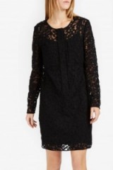 VICTORIA, VICTORIA BECKHAM Embroidered Tulle Dress black ~ lbd ~ designer dresses ~ luxury fashion ~ occasion clothing