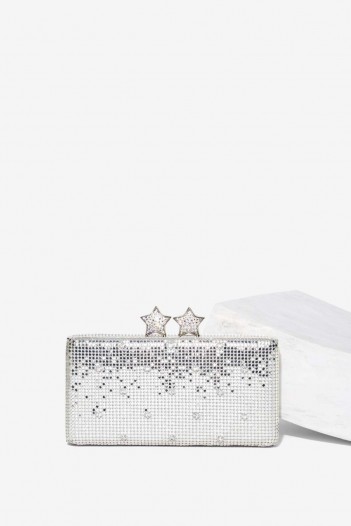 Whiting & Davis Oh My Stars Chain Mail Clutch ~ embellished party bags ~ evening accessories ~ shimmering handbags ~ going out