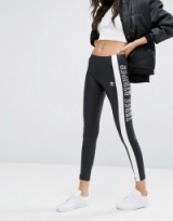 adidas Originals Leggings With Three Stripe Block Logo ~ relaxed weekend style ~ casual fashion