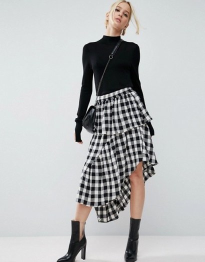ASOS Deconstructed Midi Skirt in Gingham – got to love this style, it’s so pretty - flipped