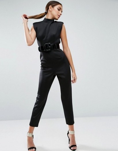 Just love the look of this – ASOS Jumpsuit with 80s Belt Detail - flipped