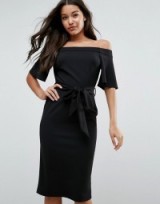ASOS Midi Dress with Off Shoulder and Self Tie lovely design!