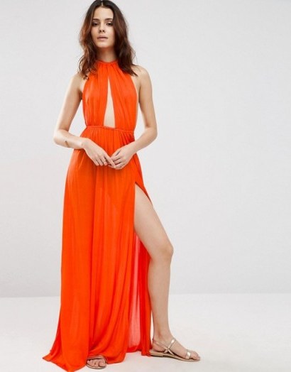 ASOS Slinky Maxi Beach Dress with Plait Strap love the colour and shape - flipped