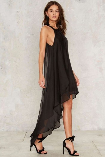 Just Say Flow Layered Dress ~ party dresses ~ black evening wear ~ occasion glamour ~ feminine style ~ going out chic - flipped