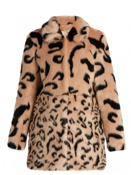 SHRIMPS Lassie faux-fur coat in blush pink. Luxe coats | chic outerwear | luxury winter fashion