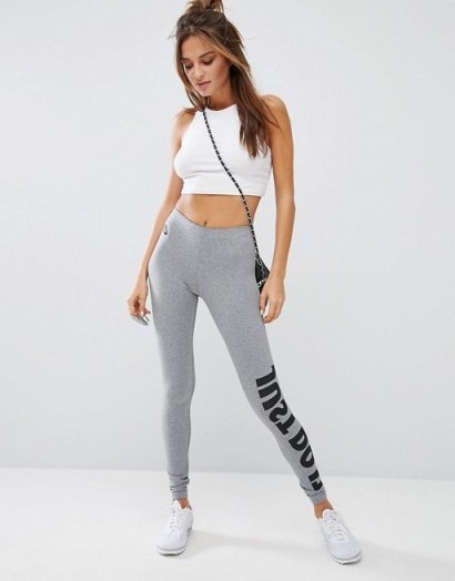 Nike Leg A See Leggings In Grey from ASOS – comfy looking! - flipped