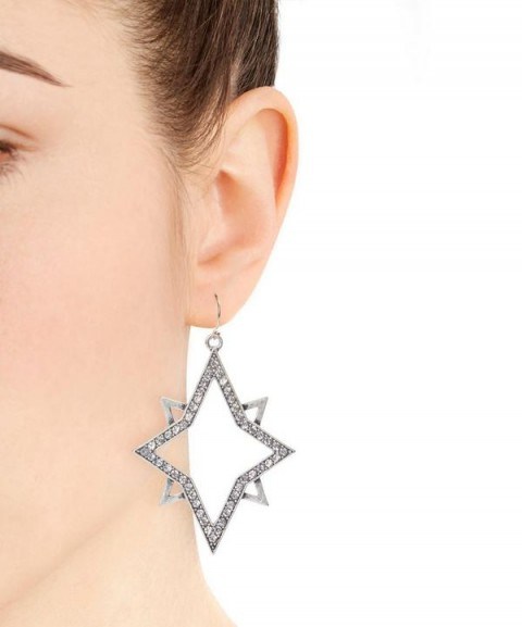 LULU FROST Nova Hollow Star Earrings - flipped