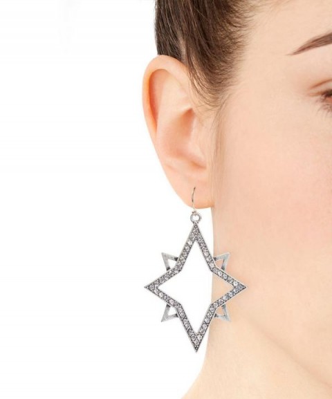 LULU FROST Nova Hollow Star Earrings